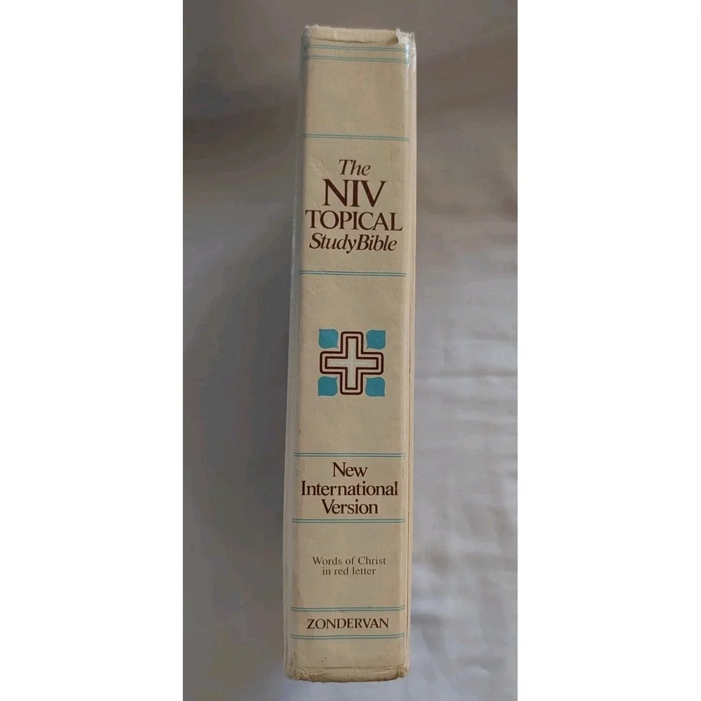 NIV TOPICAL STUDY BIBLE 1989 - Hardback - Clean No Marks - 1989